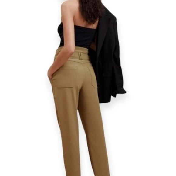 Banana Republic Women's Khaki Belted Utility Trousers - Picture 3 of 6